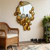 Irregular art-shaped mirrors, American-style creative restaurant special-shaped dining side mirrors, hotel decorative mirrors
