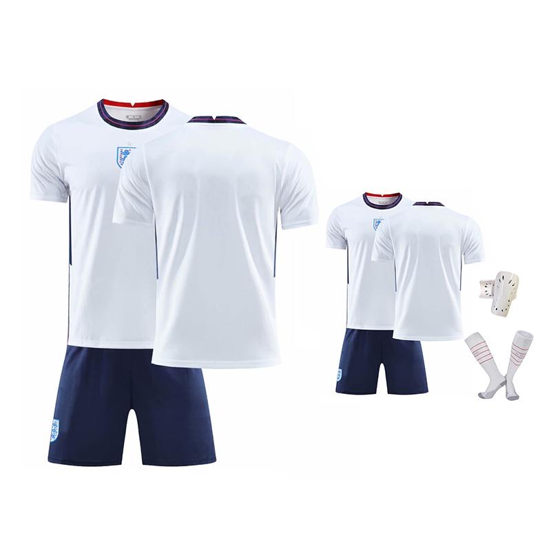 Multicoloured England Home T-shirt And Pants Set For Boys And Girls