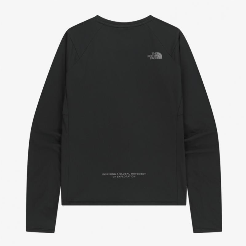 The North Face Women Step Up Long Sleeve Round Tee Blk Nt7tr81j