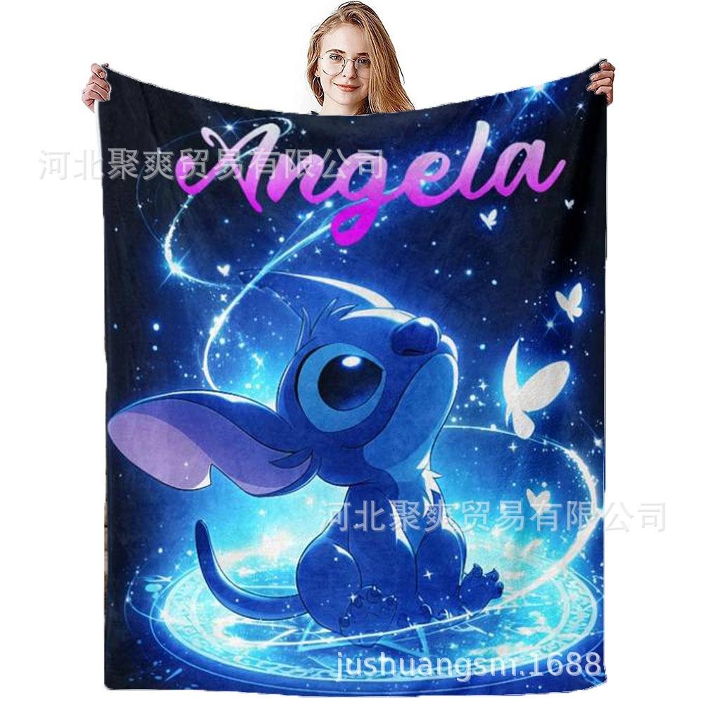 Stitch Flannel Blanket Star Baby Blanket Air Conditioning Blanket Nap Blanket Flannel Blanket Cross Border