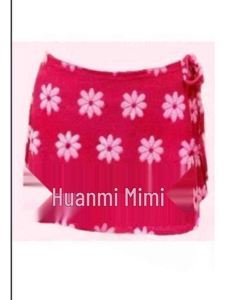 2025 Floral Sweet Girl Skirted Tie Bikini Set
