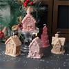Silicone Moulds House Shape Candle Molds Ornament Christmas House Castings Molds Plaster Molds Epoxy Resin Molds