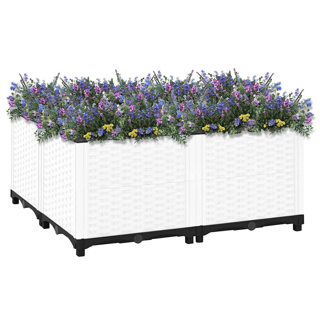 Raised Garden Bed 80 x 80 x 38 cm Polypropylene