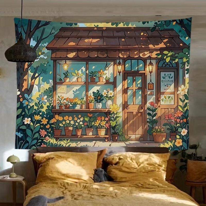 Mori Background Cloth Ins Tapestry Room Bedside Decoration Canvas Wall Cover Ugly New Fashion