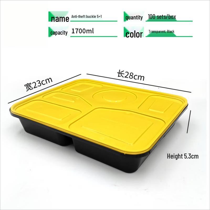 

WS Anti-theft Buckle Disposable Takeout Lunch Box