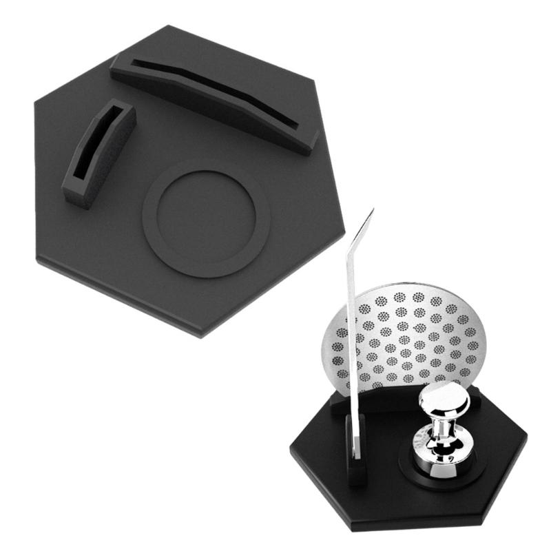 Space Saving Honeycomb Coffee Gadget Holder Tray Hexagonal Coffee Gadget Storage Mini Base Accessories Cafe Machine