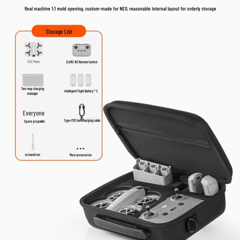 DJI NEO Drone Fly More Combo Hard Shell Storage Case