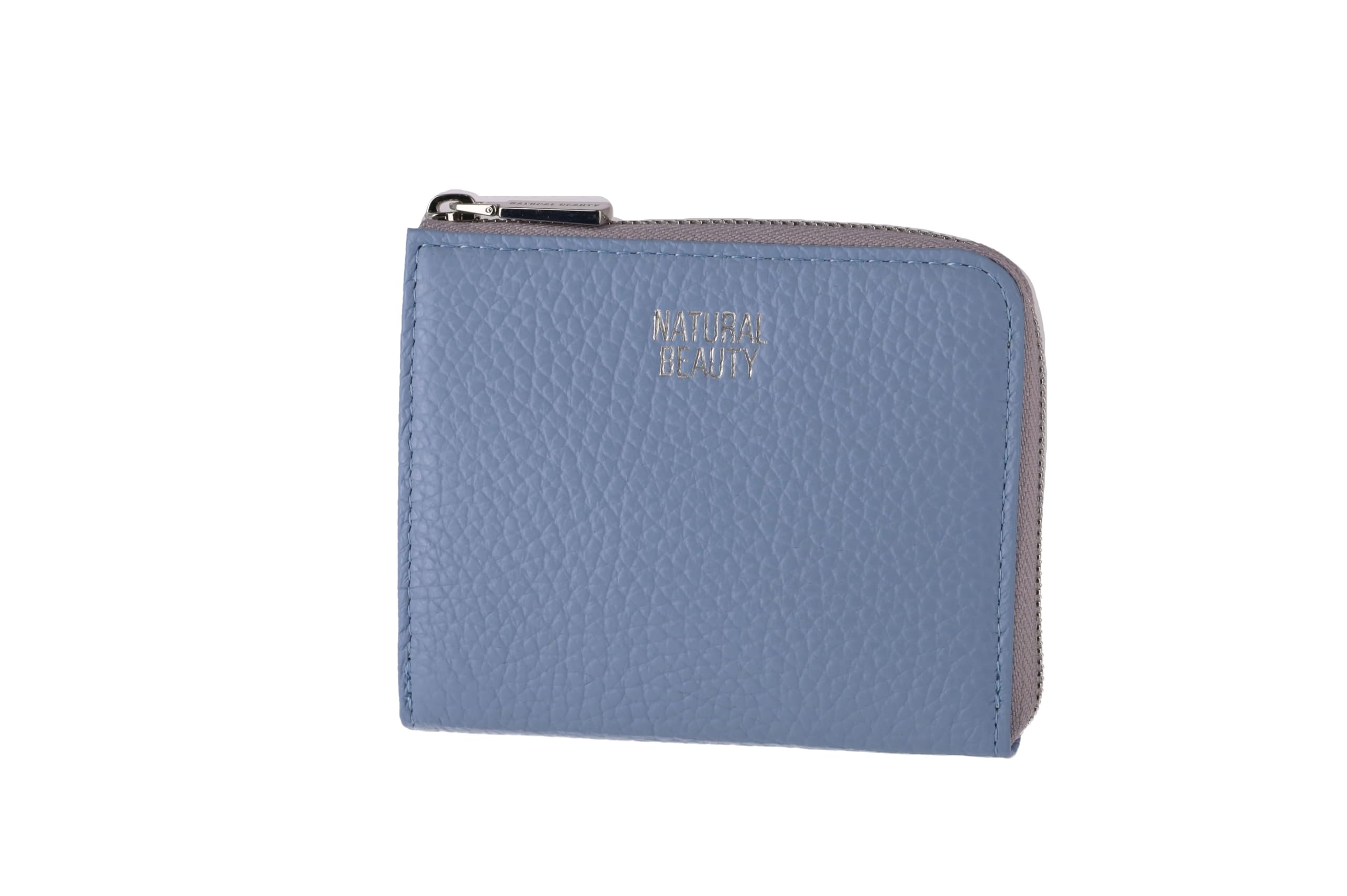 

Natural Beauty Glass LF Folding Wallet, Blue, L-Shaped Zippered Billfold