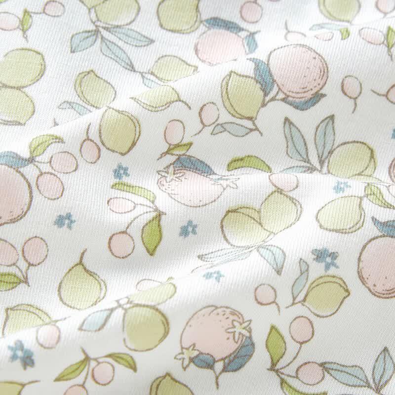 YEEHOO Girls' Modal Antibacterial Floral Lemon Boxer Briefs 2-Pack