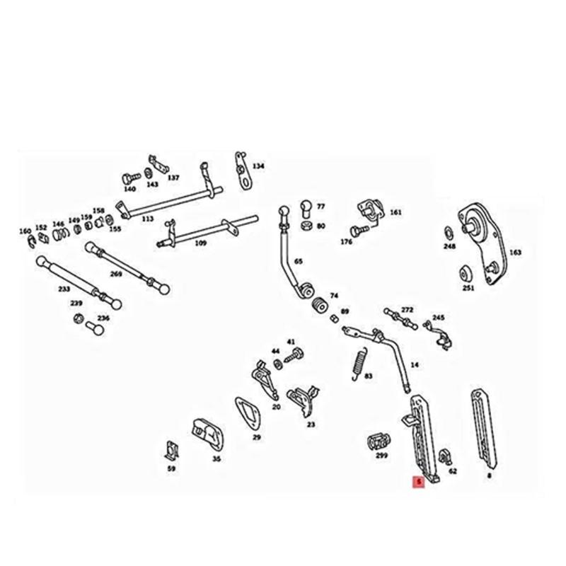 Car Accelerator Gas Pedal 1263000504 for W124 W126 W201 W463 E300 Accelerator Pedal Auto Accessories Easy Installation