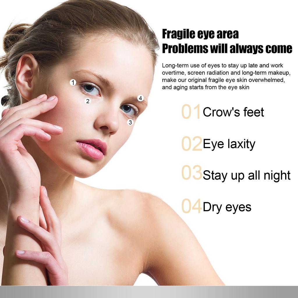 EELHOE Golden Revitalizing Eye Cream Eye Firming Fade Dark Circles Fine Lines Skin Lifting and Firming