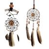 1 PCS Creative Handmade Dream Catcher with Feather Shells Car Pendant Hanging Decoration