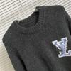 Men's and Women's Long-Sleeve Knitted Sweater with Donkey Family and Four-Leaf Clover Jacquard Design