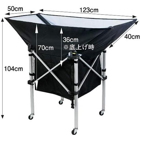 MIKASA Folding Ball Basket for (Boat Shape) AC-BC210 (Cover Only, Blue) AC-BB210-BL