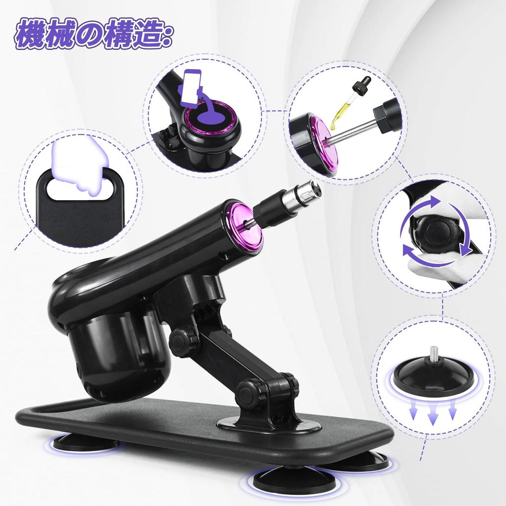 ANSEUNG Piston Dildo Piston Machine Electric Piston Machine Dildo Piston Suction Accessories Sold as a Set Piston Machine 21 Level Adjustable Remote