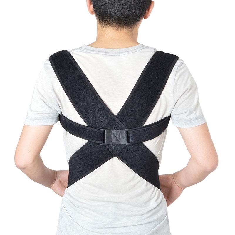 

Корректор осанки спины Поддержка плеч Бандаж Терапия Регулируемый Женский Мужской L