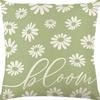 Pastoral Plants and Flowers Pillowcases Lavender Daisy Printed Linen Pillows Home Office