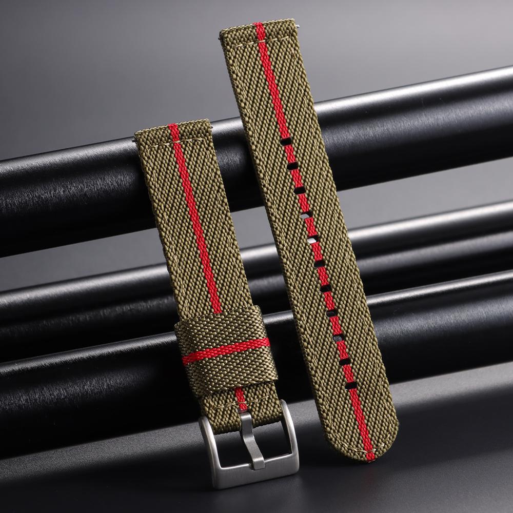 Nylon Strap 20 22mm for Tudor for Omega Watch Band  for Seiko Canvas Fabric Band Men Woven Military Sport Quick Release Bracelet
