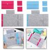 3x Circular Knitting Bag Travel Sewing Supplies Felt for Beginners Organizer Collecting Sorting Circular Needle Case
