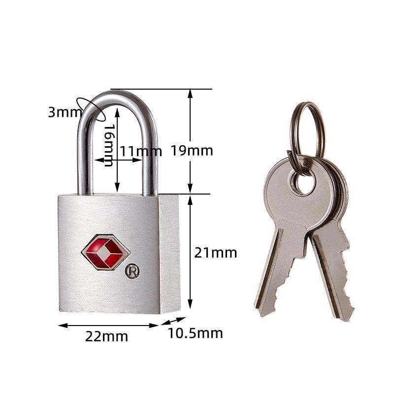 Aluminum Alloy TSA Customs Lock Padlock for Travel, Gym, or Cabinet