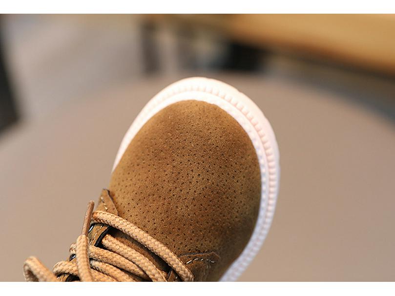 Children's Martin Boots - Autumn/Winter British Style Leather Ankle Boots for Boys and Girls (Sizes 3-6)