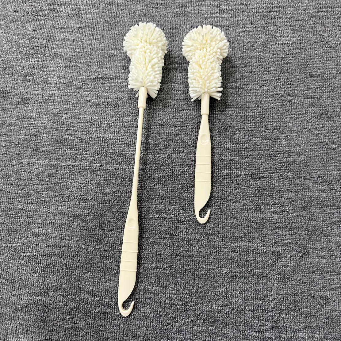 

2 шт. Щетки для чистки с мягкой щетиной Ручки из ЭВА и ПП, Идеально подходят для бутылок, поильников, термосов и многого другого Нетоксичные, безопасные для антипригарных поверхностей, Щетки для чистки 1 long + 1 short