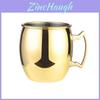 Tasse Moscou Mule en Laiton Acier Inoxydable Tasse à Bière Élégante Finition Changeant de Couleur Pour Utilisation au Bar