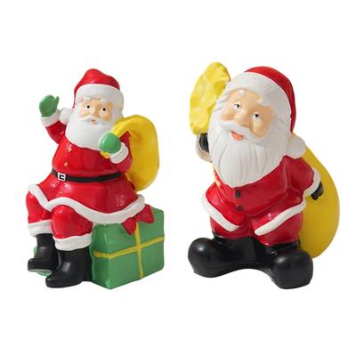Christmas Figurine Figure Decors Resin Santa Clauses Statue Christmas Decorative Figurine Table Centerpieces for Holiday