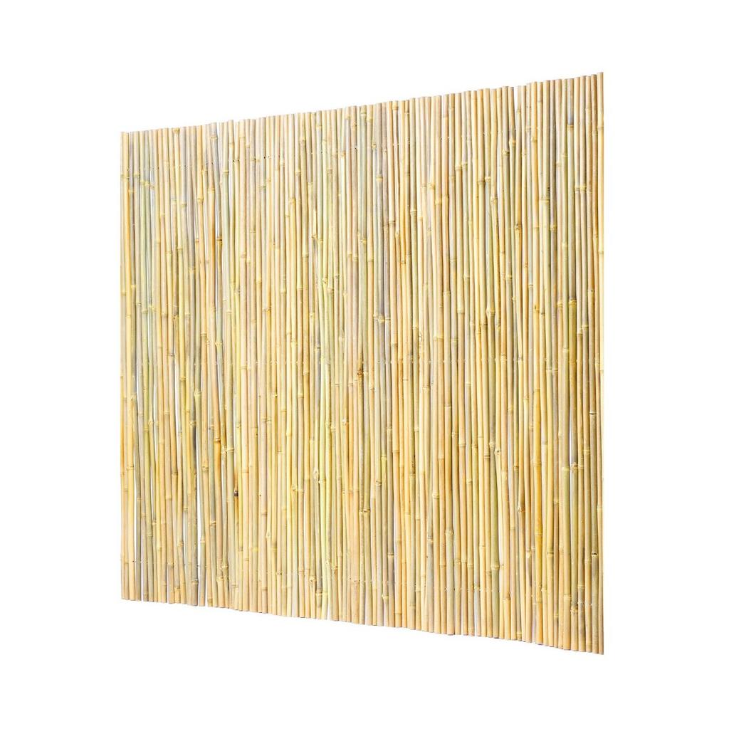 Natural Rolled Bamboo Fence Bamboo Panel 4 Ft H X 8 Ft L X 0.75 In D.