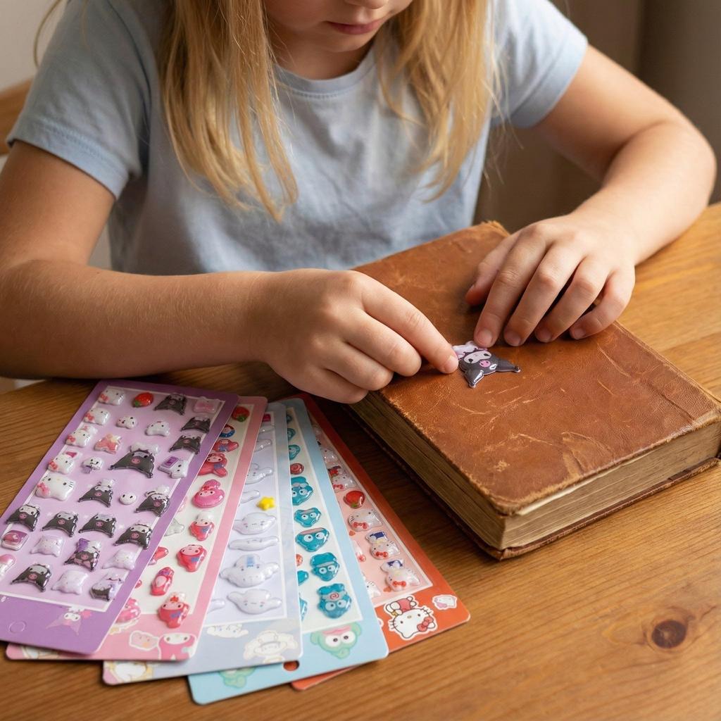 Honlackfu 3D Flauschige Niedliche und Stilvolle Dekorationsaufkleber für Handy Klebende Aufkleber, Mädchen, Weihnachten, Geburtstage, Geschenke, Basteln, Dekorationen,