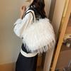 Autumn and Winter Turkey Fluff Bag 2025 New Mori Sweet Foreign Style One Shoulder Portable Tote Bag Tide