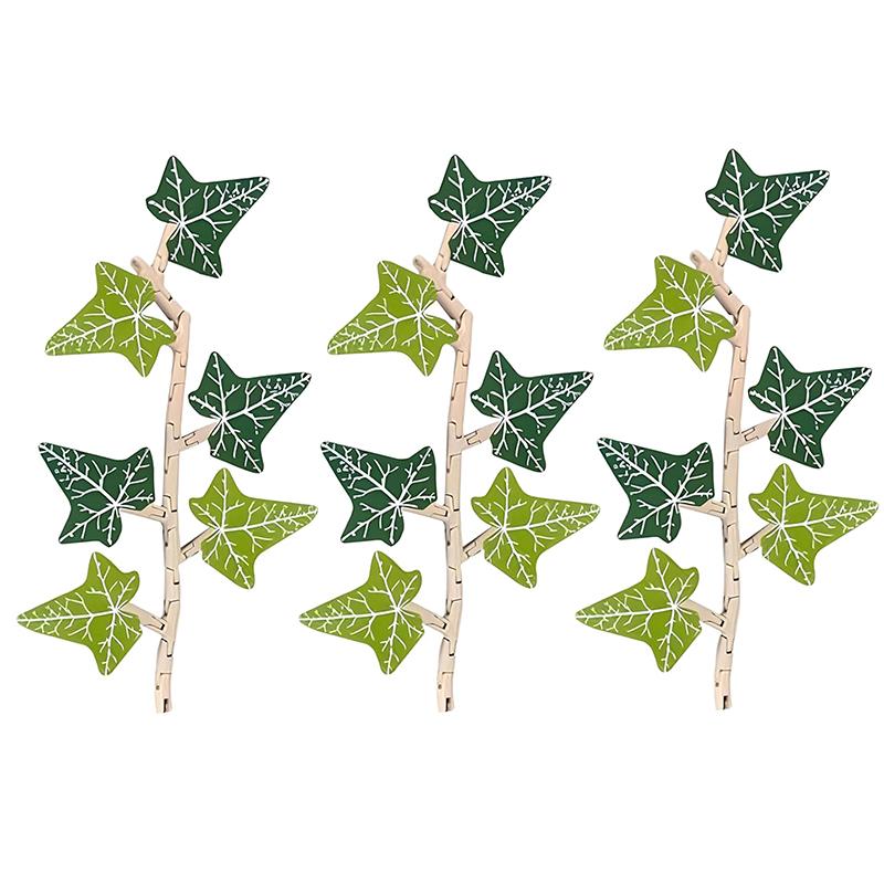 

3 шт. Магнит на холодильник наклейки плющ искусственный завод магнит на холодильник 3D печатные наклейки домашний декор забавные магниты на холодильник орнамент