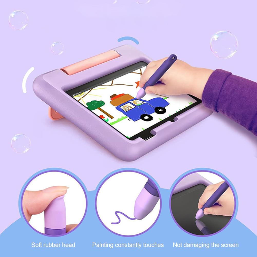 Kids Stylus Pens with Tethers Tablet Stylus Pen Easy Grip Universal Touch Screen Capacitive Stylus for iPad for Amazon Fire Kids