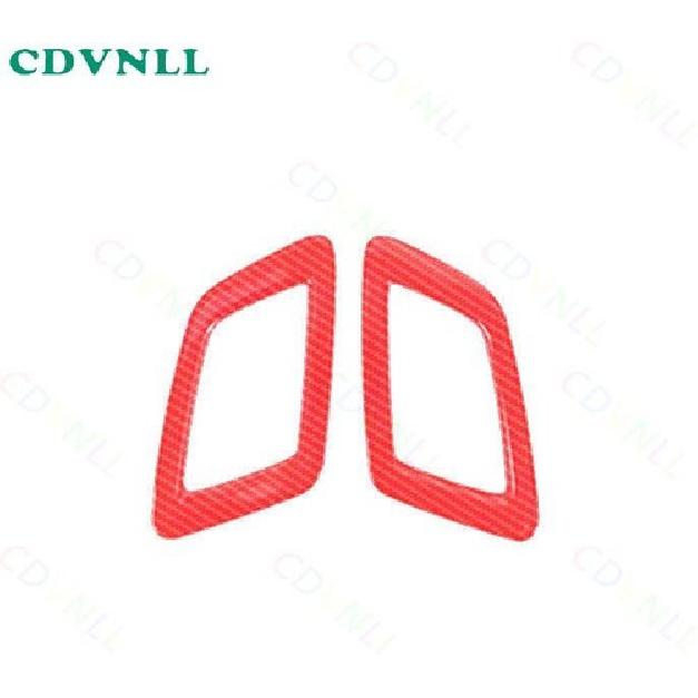 Dashboard L&R Air Outlet Vent Cover For Honda CR-V CRV -24 Red Carbon Fiber