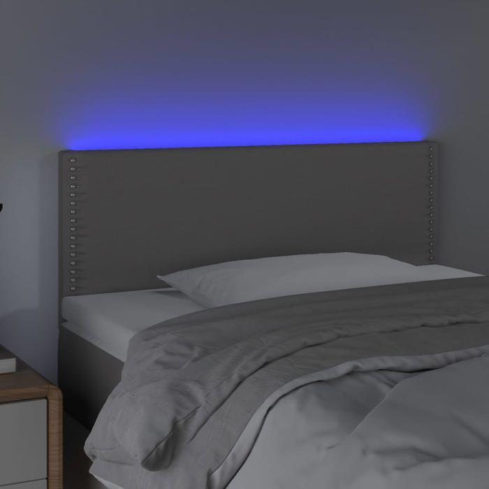 VidaXL LED Headboard Bedroom Furniture Single Bed Accessory Headboard Interior Grey 3121560