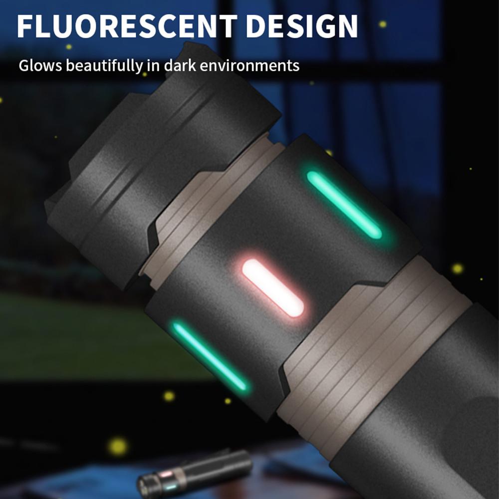 Portable High Power 3* XPG LED Flashlight 18650 5000LM EDC Type-C SOS Fluorescent Light Decompression Toys