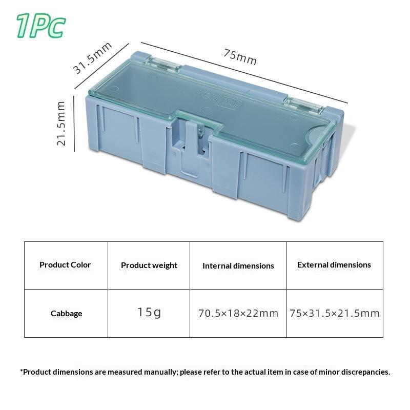 1/2 Pcs Smd Smt Ic Electronic Component Mini Storage Box For Small Parts Jewelry Diy Tools
