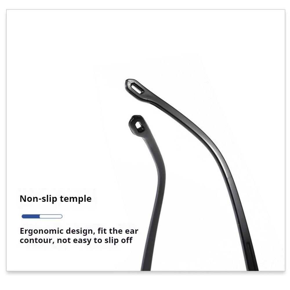 2025 New Frameless Minimalist Hot Stamping Cut Edge High-Definition Anti Blue Light Reading Glasses With Presbyopia Display