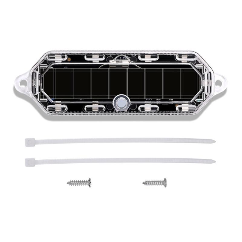 

Waterproof Motorcycle Tail Flash Light Flashs Designs Improves Visibility Solar Charging Bike Rear Lights for Night синій