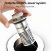 Anti-clog Floor Drain Filter Mesh Hair Trap Washbasin Bounce Core  Bathroom Accessory