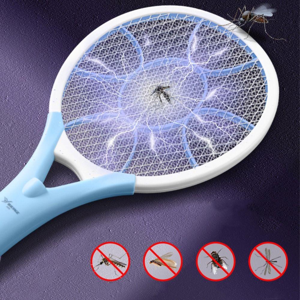 Electric Shock Electric Mosquito Swatter 2-in-1 Mosquito Killer Lamp Fly Swatter  Mosquito Lure