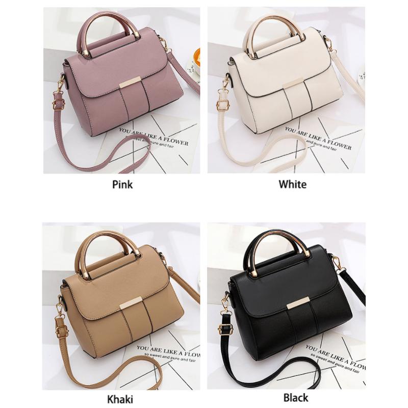 Busnos Damen Umhängetasche Vintage - PU Leder Clutch Mit Reißverschluss In Khaki