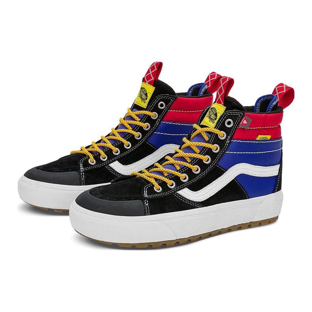 Vans Sk8 Mte Trendy Casual Vysoké Skate Boty Unisex Tenisky Černá Bílá Modrá VN0A5HZZBRA