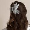 Creative Knitted Butterfly Knot Hair Claw Simple Spring Knitted Shark Hair Clip For Women Girls Daily Ponytail Fixed Hair Clips