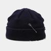 New Winter Harajuku Beanies Knitted Hat Women Fashion Warm Thick Men Hip Hop Pin Hole Skullcap Short Hat Unisex Basic Cap