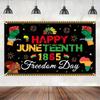 1pc June Tapestry Logo Tapestry Vibrant African Heritage Design with Raised Fist, Wall Decorative Tapestry