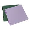 Binder Notebook Refillable 10 Hole Pre-Punched Binder Journal Notebook 120 Pages Gridded for Noting Planning Journaling