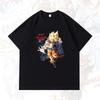 2026 New Dragon Ball Animerelated Printed Japanese Pure Cotton Shortsleeved Tshirt for Both Men and Women