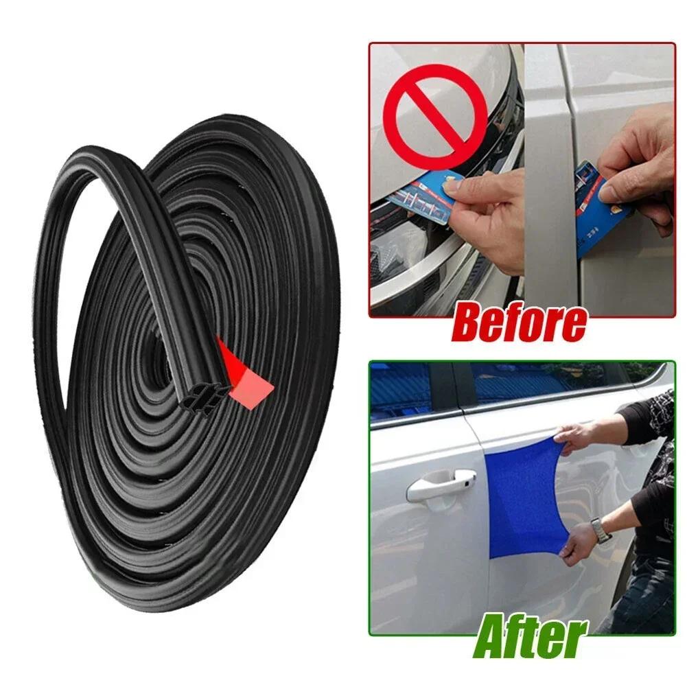 Car Door Rubber Seal Strip Double-Layer Weather Strip Auto Door/Hood/Trunk Protector Sticker Soundproof Waterproof Sealing Strip