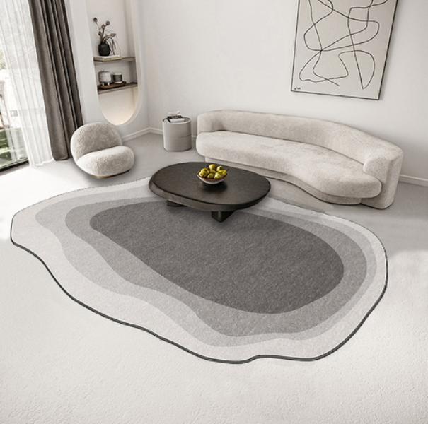 Nordic Style Irregular Carpets for Living Room Fluffy Soft Bedside Rug Heterogonal Bedroom Decor Plush Carpet Simple Thicken Mat